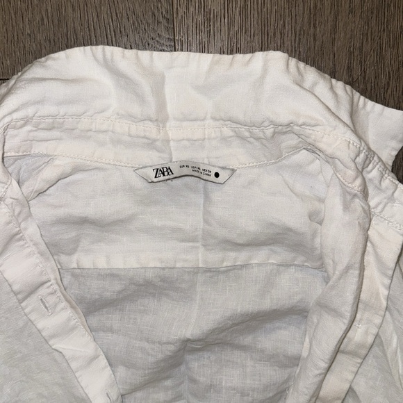 Zara- linen button up - Picture 2 of 2